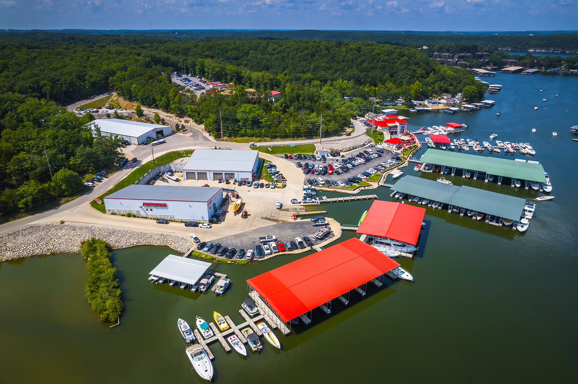 Performance Boat Center from Above.